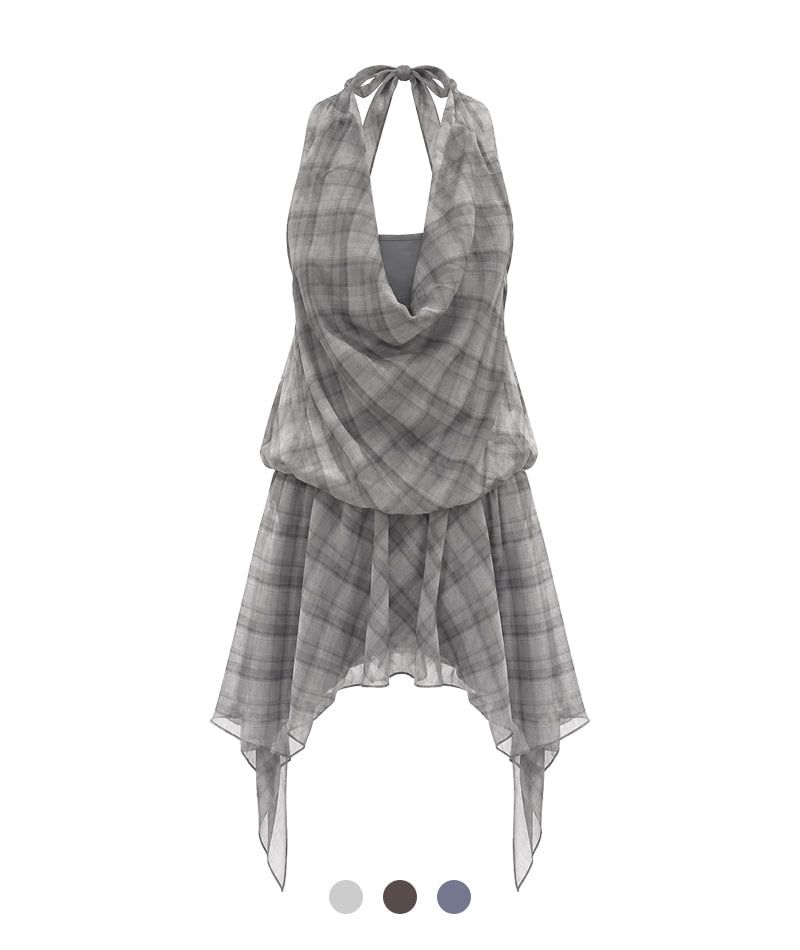 Cozy&Kitsch(コージーアンドキッチ)の「Etra Sheer Plaid Dress(Dresses)」