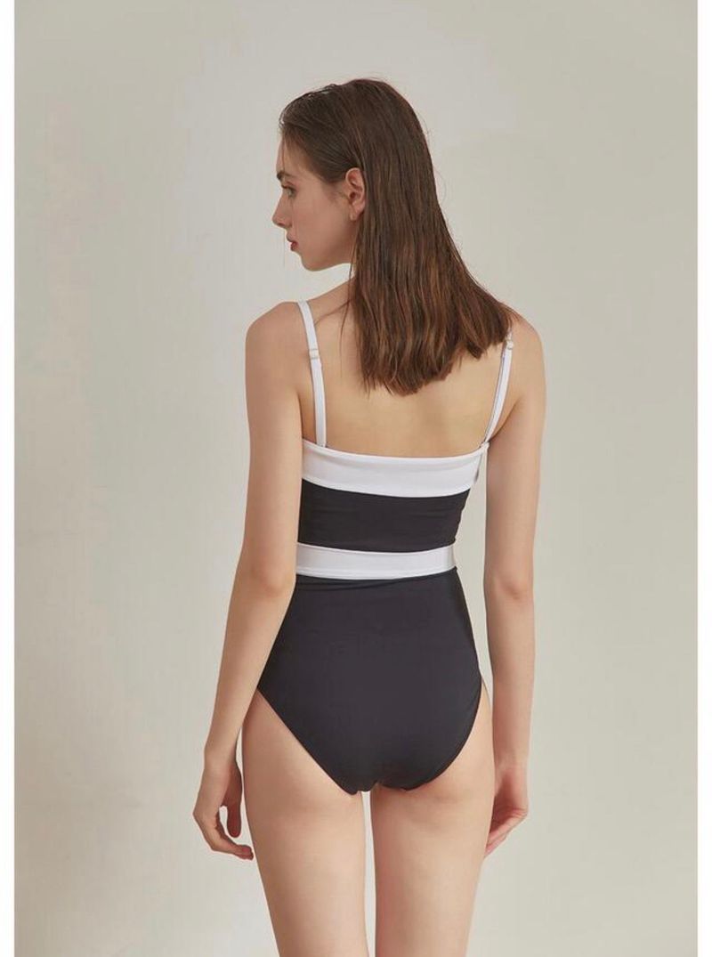 Belted Swimsuit Black
