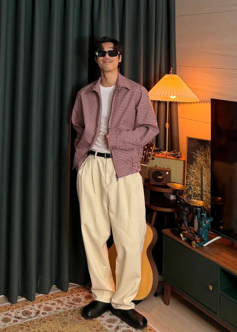 Two-Way Check Bay Jacket 2COLOR