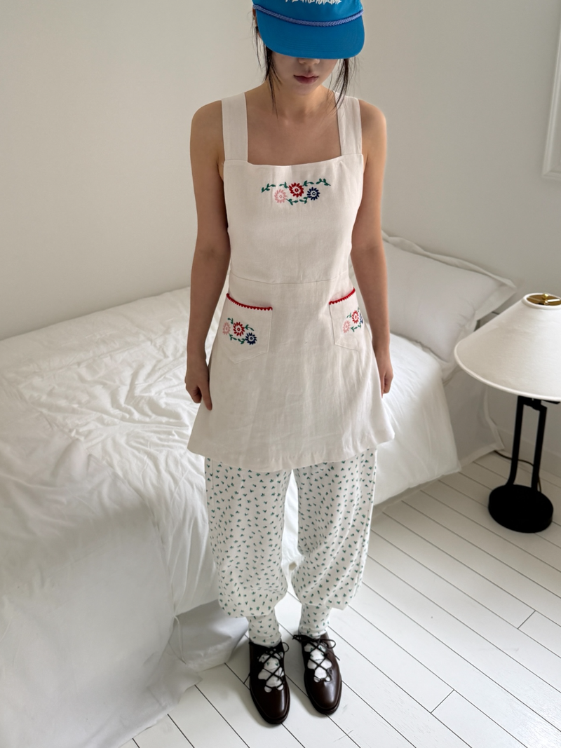 ♡MADE♡ floral leg warmer pants