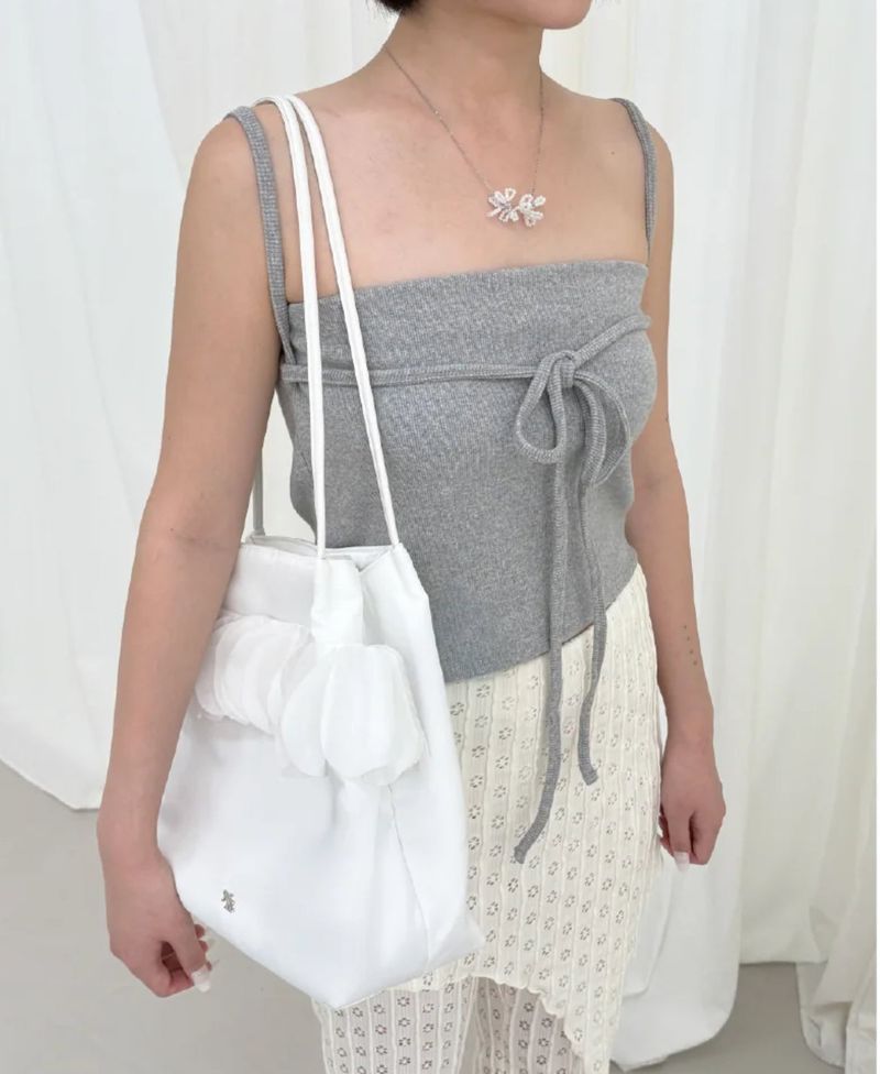 Frillish shoulder bag (white)
