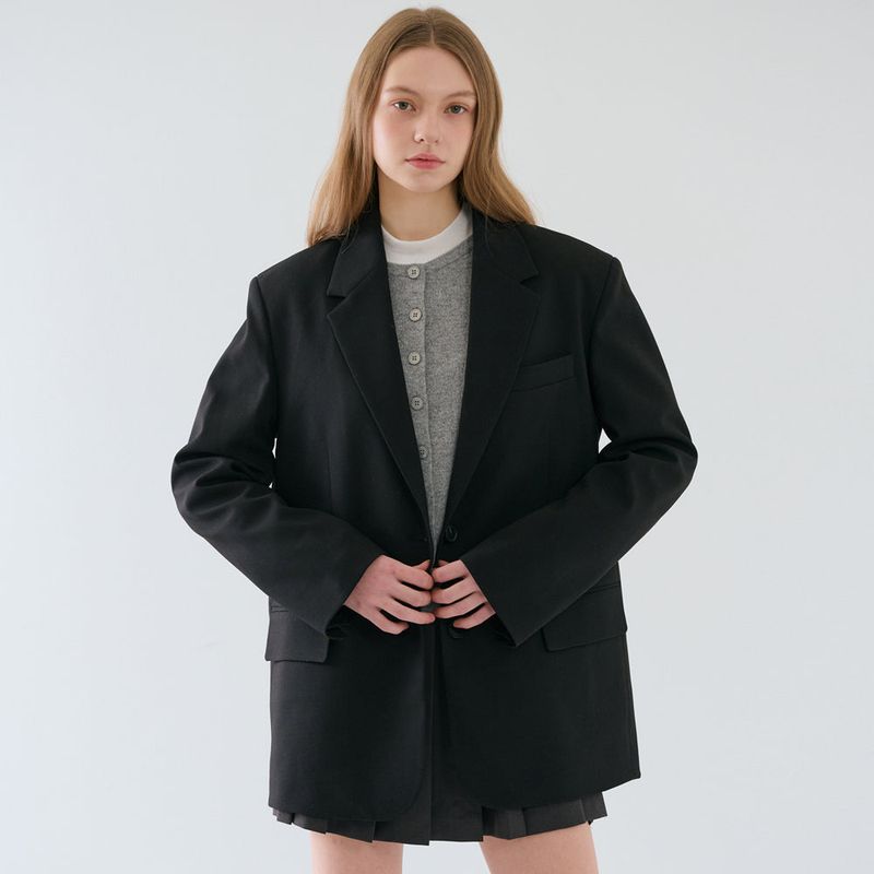 Over-sized Tailored Jacket_Black