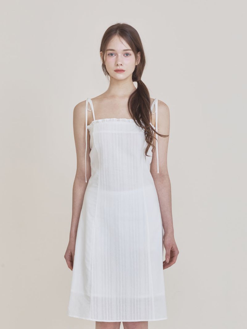 Not your rose（ノットユアローズ）の「Lace frill midi dress (Ivory)（Dresses）」