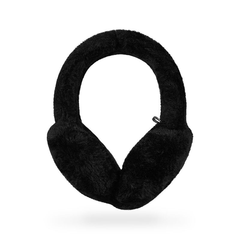 VA Curved Logo Fur Earmuff / Black