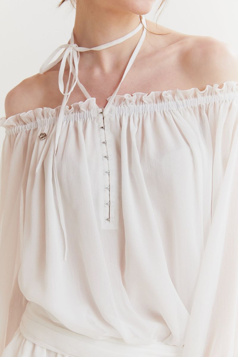 ANGEL HOOK DRESS white