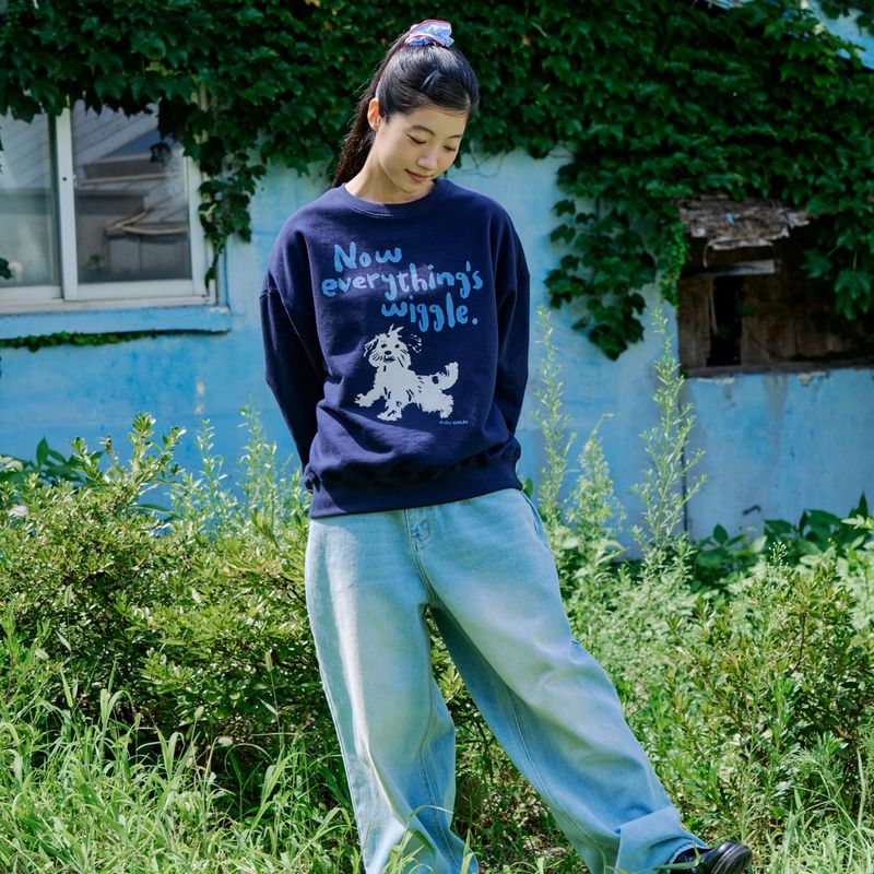 WIGGLE SWEATSHIRTS (NAVY)