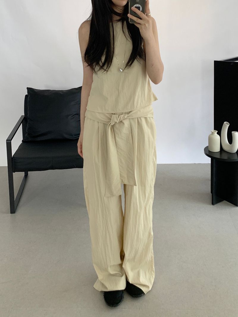 Raina scarf banding pants