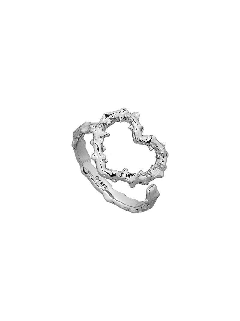 SENTIMENTS（サンティマン）の「NO.611 [SILVER] SPIKY HEART RING（Accessories）」
