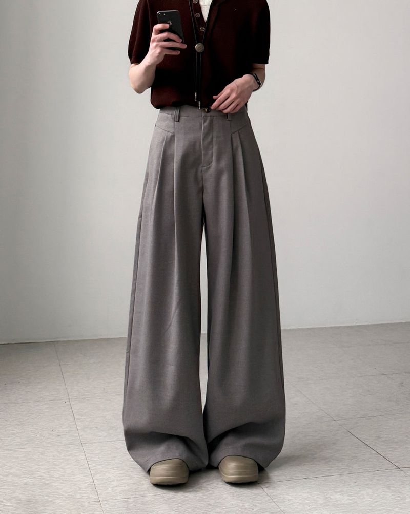 Maple Linen Wide Slacks