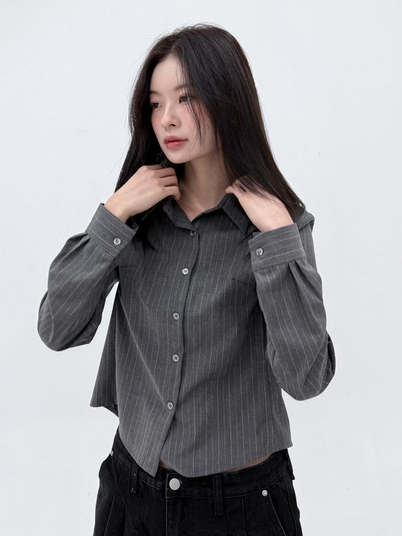  STRIPE BLEND SHIRT