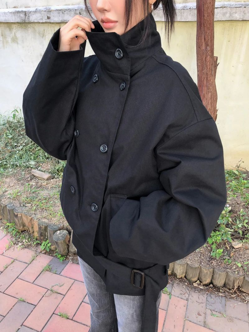 Bailin Belted Short Trench Jacket