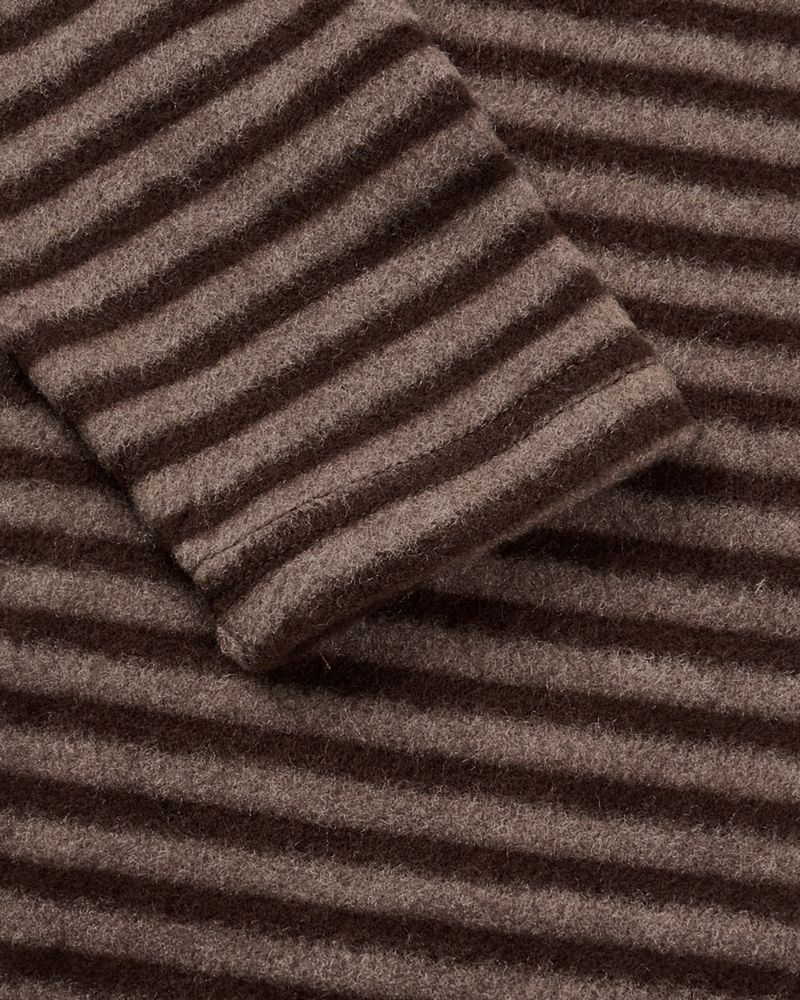 Labeni Striped Brushed Hoodie