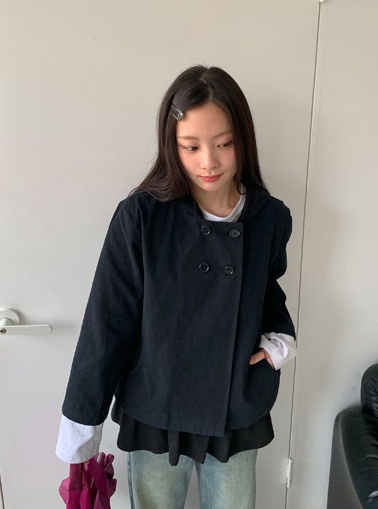 Handicue Hood Double Short Jacket