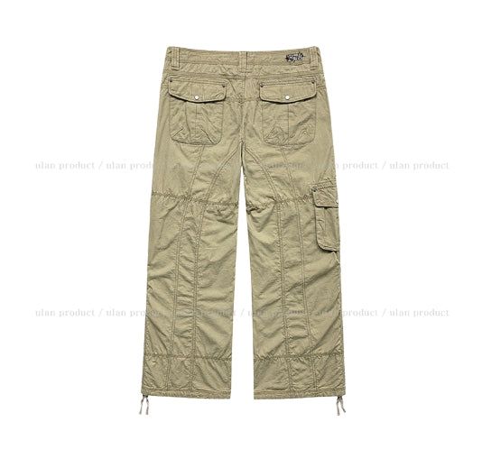 Multiple Pocket Low Cargo Pants