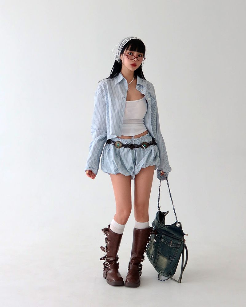 Delight-J（ディライトジェイ）の「a bunny summer cropped shirt（Tops）」
