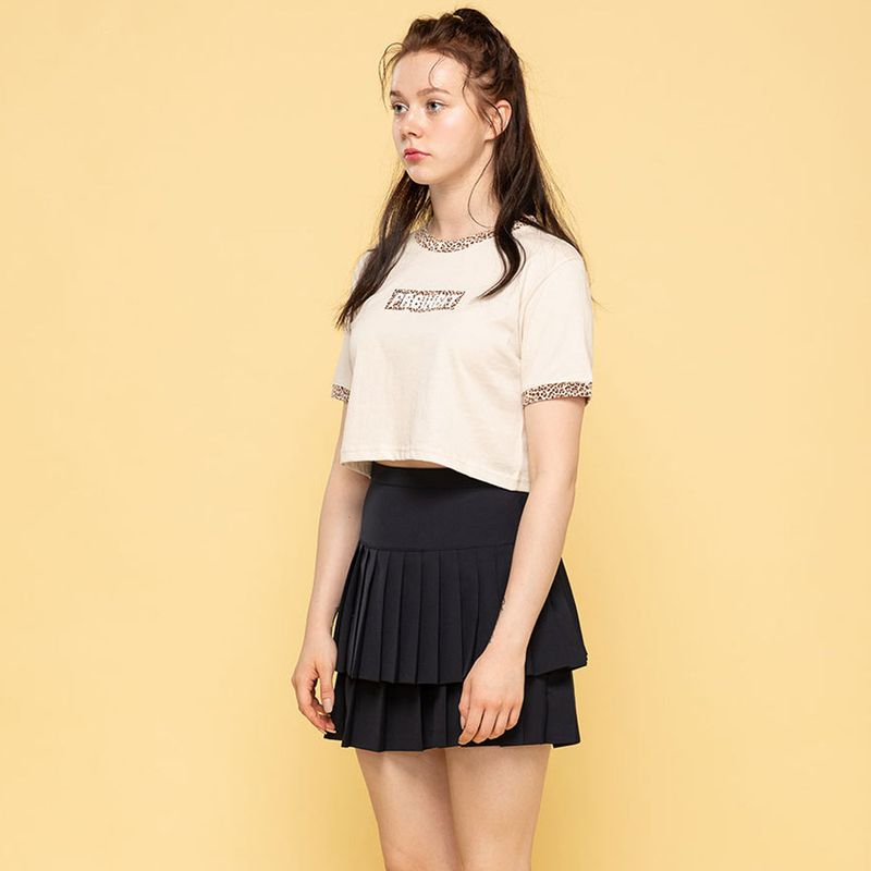 LEOPARD POINT TEE (BEIGE)