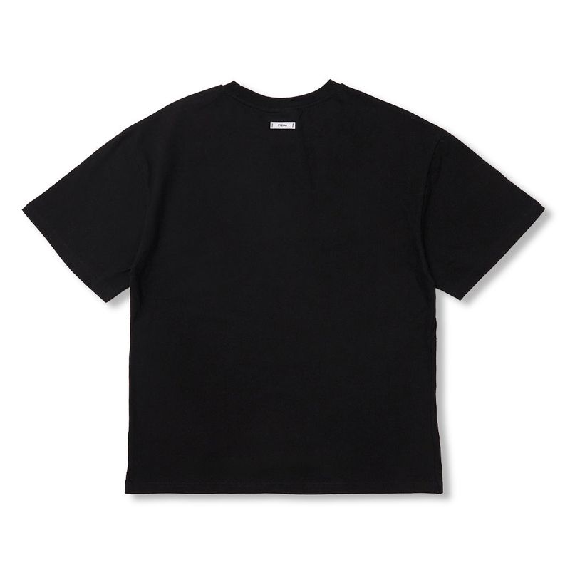 Semi Oversized Blank T-shirts White / Black