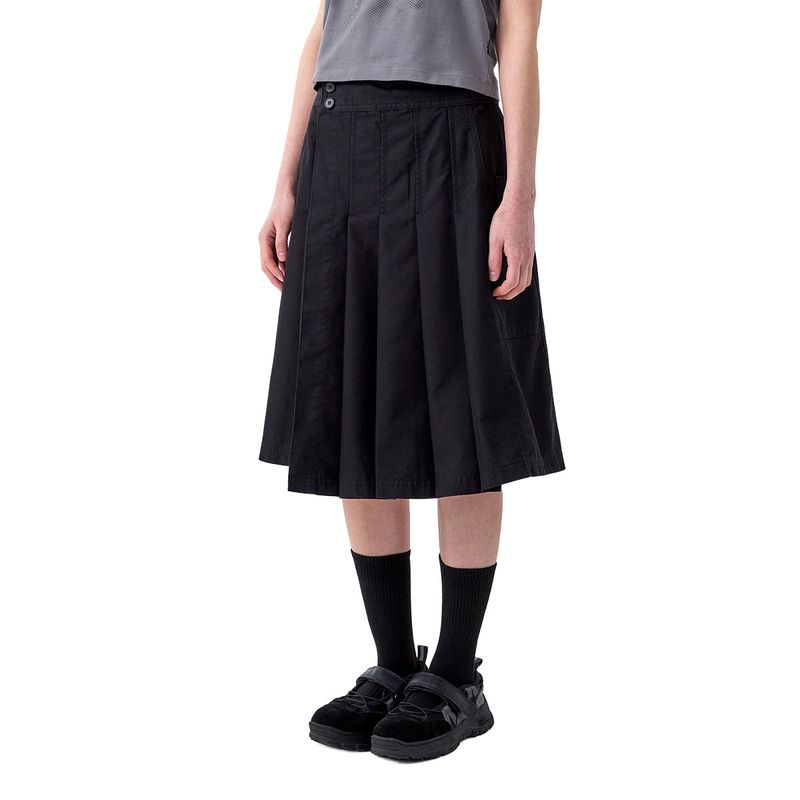 ODDSTUDIO（オッドスタジオ）の「Layered Pocket Pleated Wrap Skirt - BLACK（Skirts）」