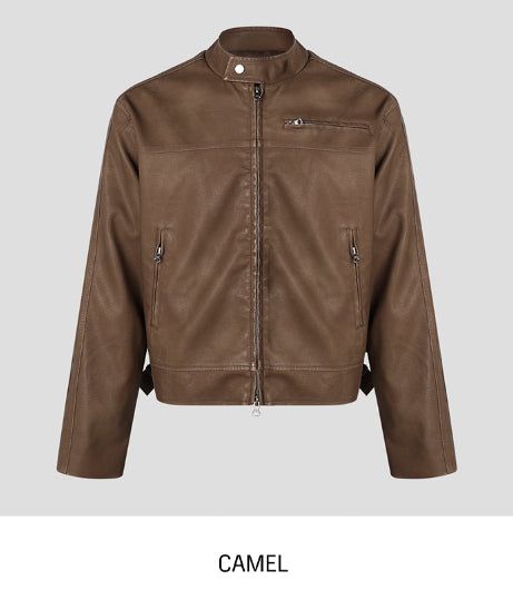 Kien Vintage Trackline Leather Jacket