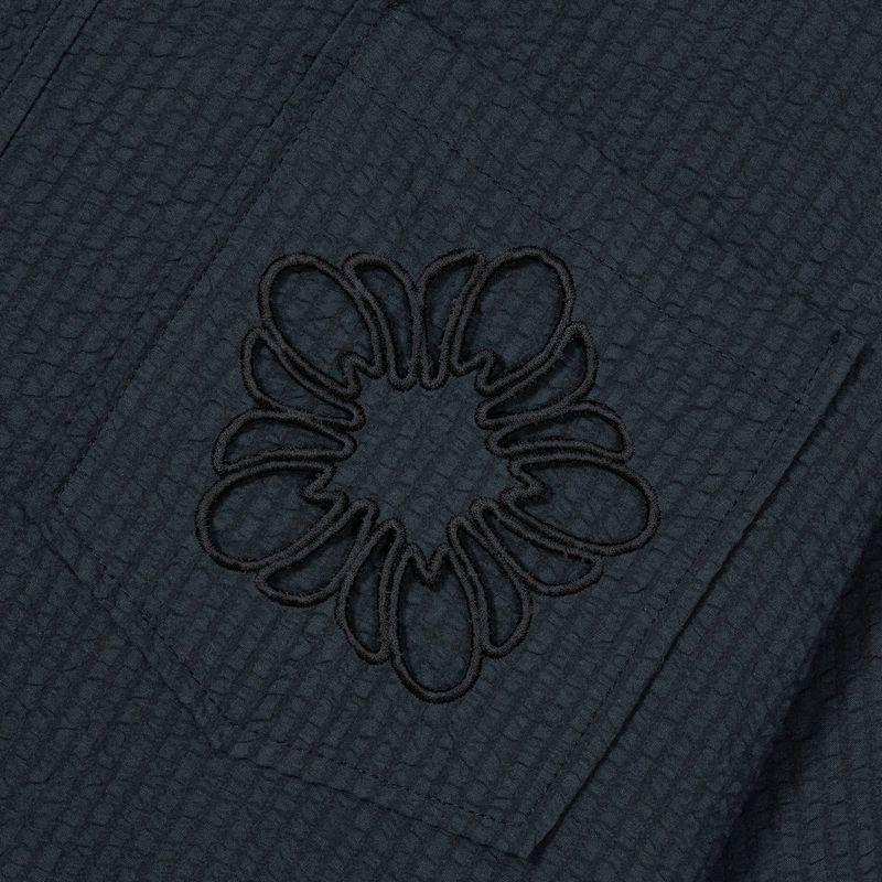 [24SS LSD COLLECTION] Cotton Seersucker Short-sleeve Shirt_Charcoal