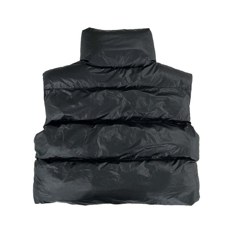 High crop padding vest