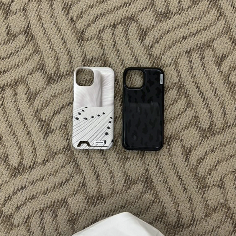 cloud leopard case - charcoal