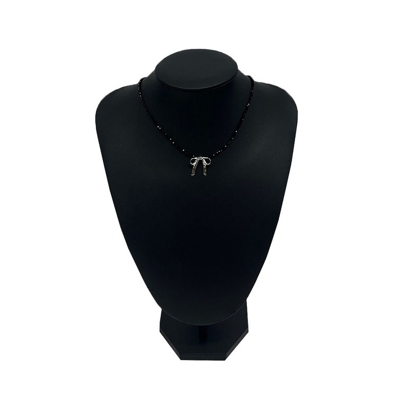 [Celeb pick] Ribbon pendant beads Necklace