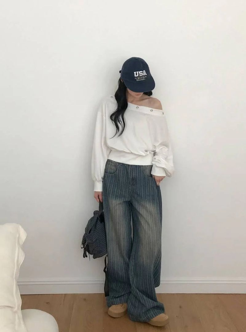 Cool Girl Studs Off-shoulder Top - 2 colours