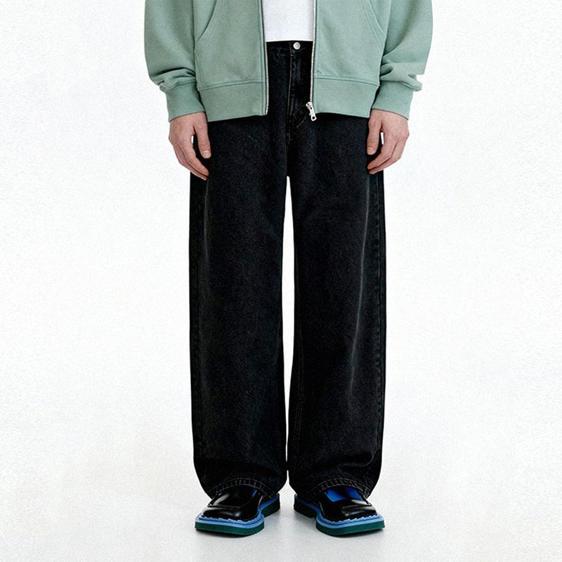 NTET(エヌティーイーティー)の「Basic denim pants (black)(Pants)」