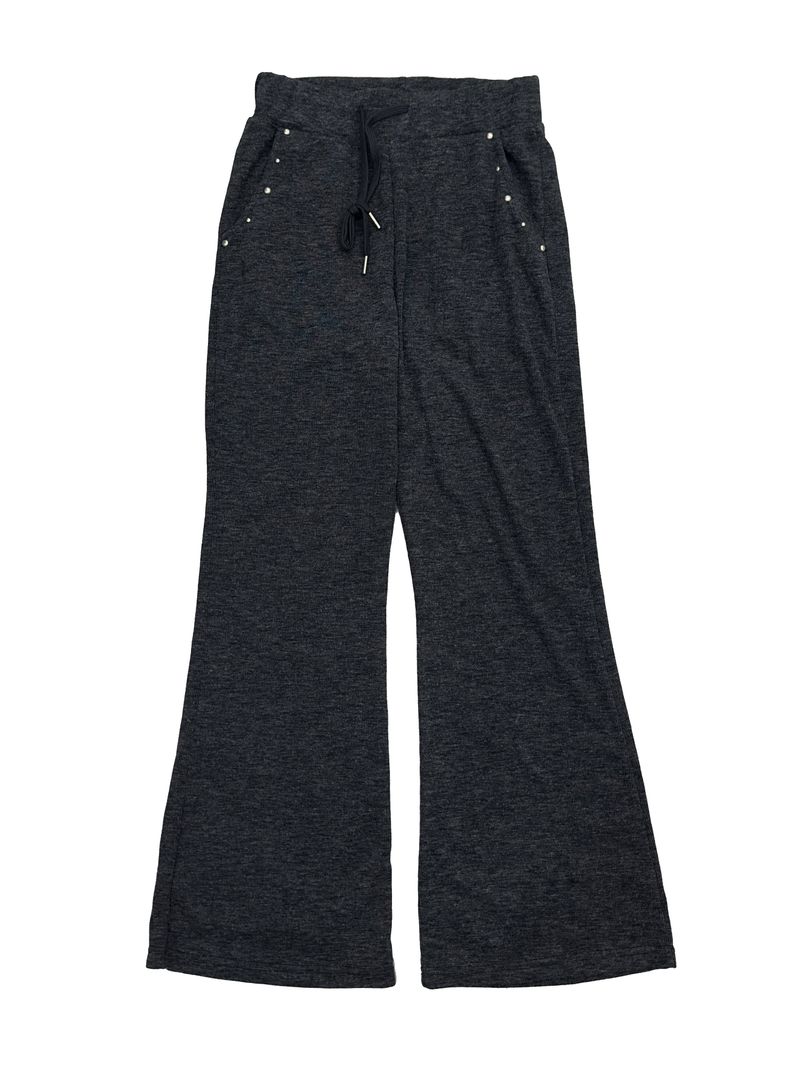 line stud bootcut pants (2color)