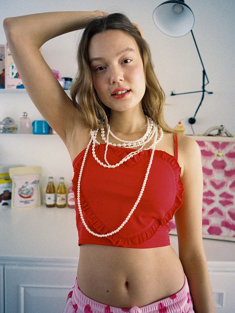 CLUT STUDIO(クラットスタジオ)の「0 1 love my self crop top(Tops)」