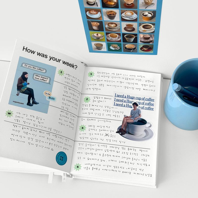 oab coffee pack / scrap sticker set