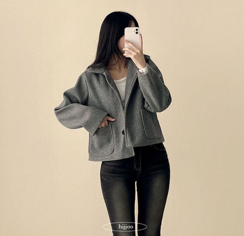 Rein pocket short coat jacket