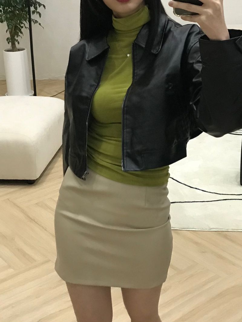 Ashley leather skirt