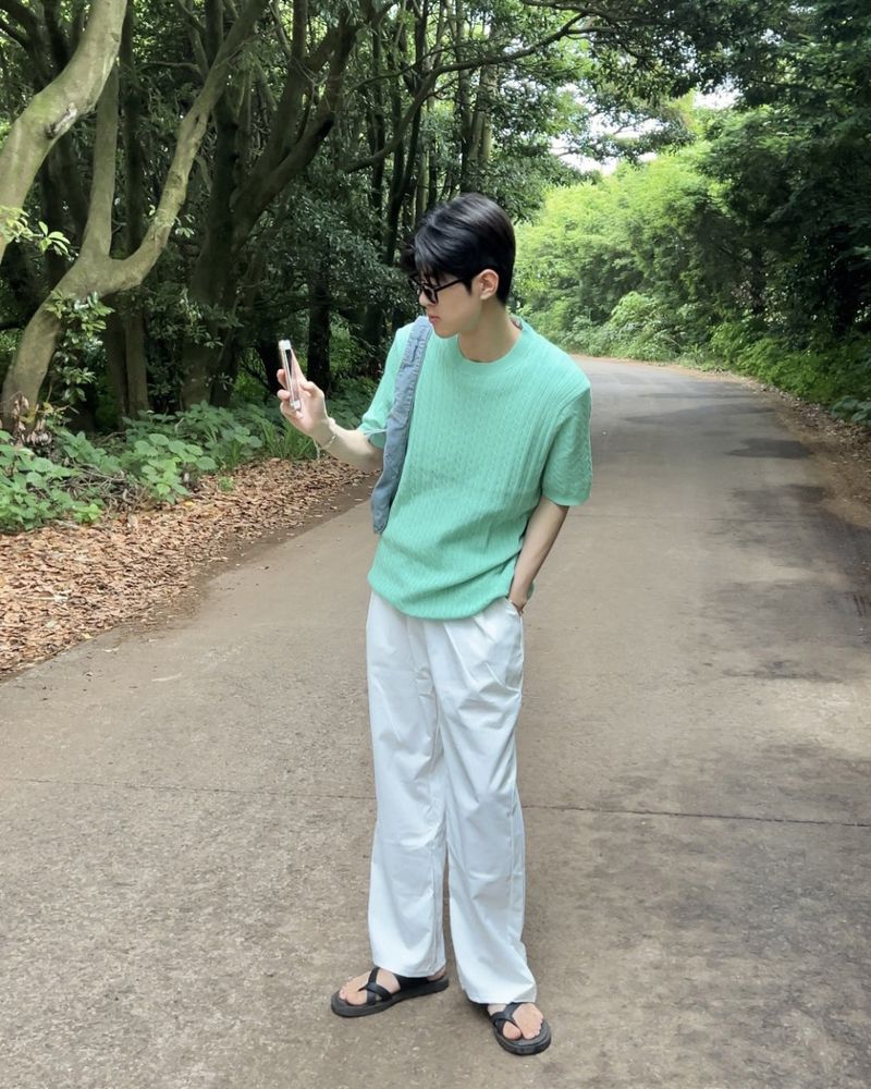 Palette twist short sleeve Knit
