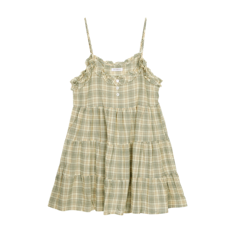 FRILL DAY CHECK DRESS