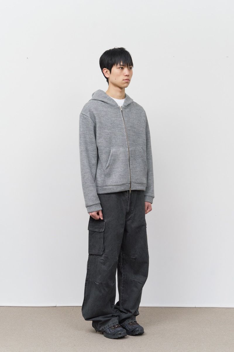 Wet Knitted Zip Hoodie
