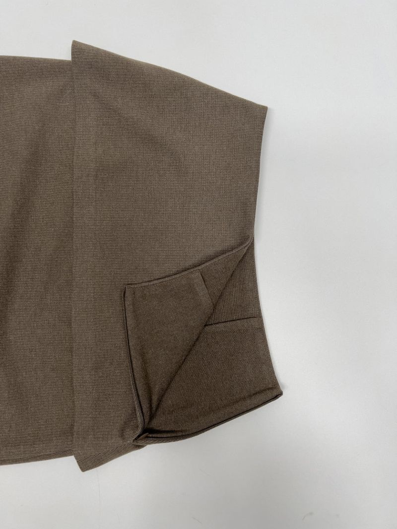 [Setup Available/FW] Lanba Ribbed Layered Long Skirt
