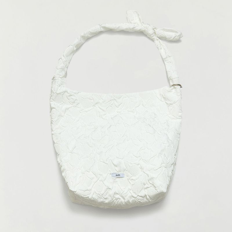 Rose knot bag_ivory