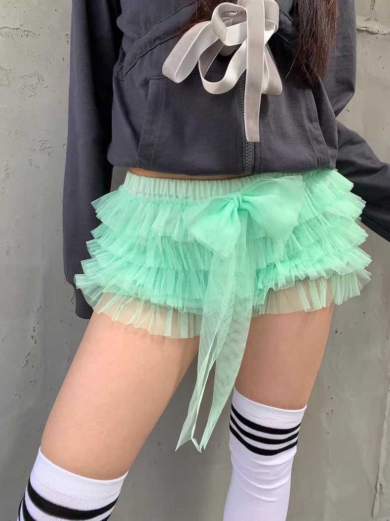 eat me plz（イート ミー プリーズ）の「EatmePlz Mint Soda Low-Waisted Vintage Mini Shorts Ultra-Short Pants（Pants）」