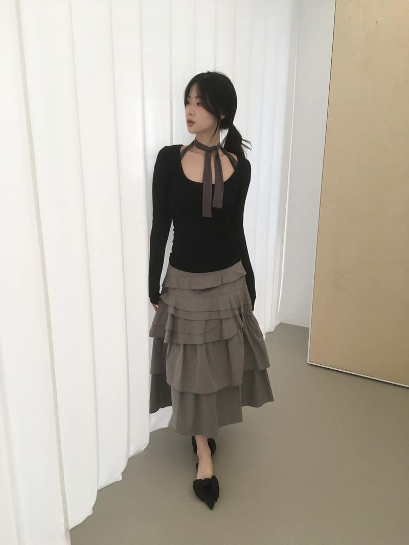 Evening cancan skirt