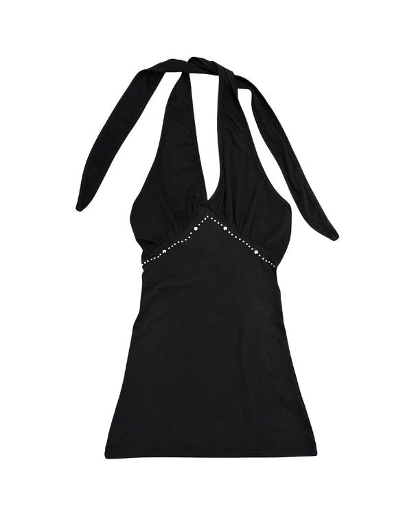 Ariel Studded Halter Top