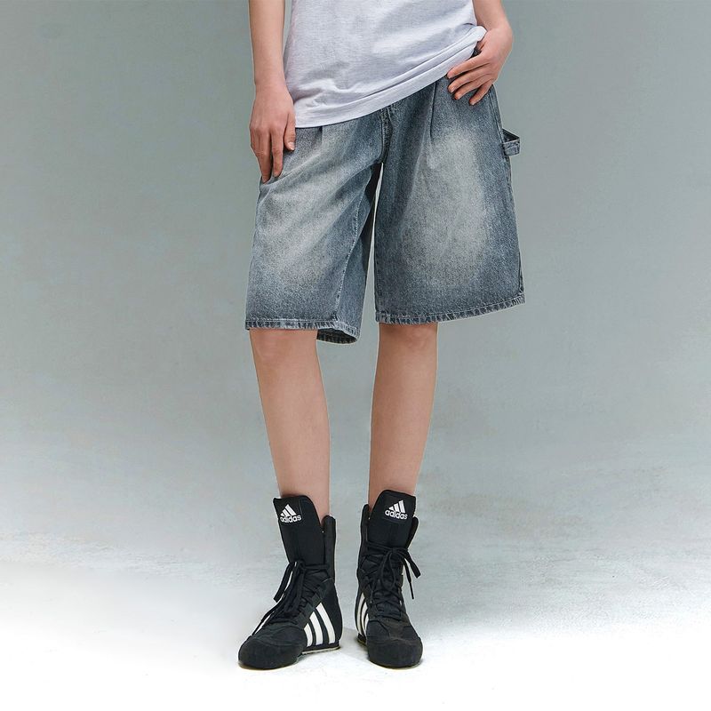 RANDOMOFF（ランダムオフ）の「BTB : WAVE WASHING CARPENTER SHORTS [BLUE CORE] [UNISEX]（Pants）」