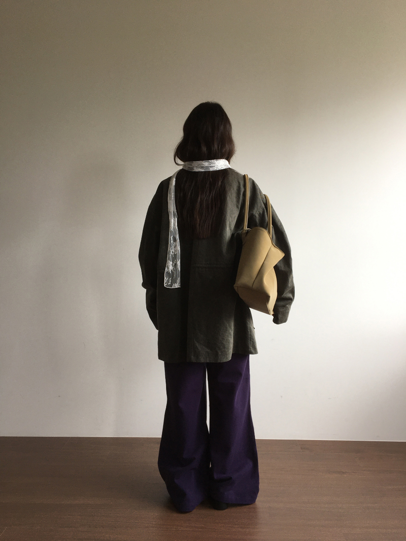 Tri-semi bootcut pants (3color)