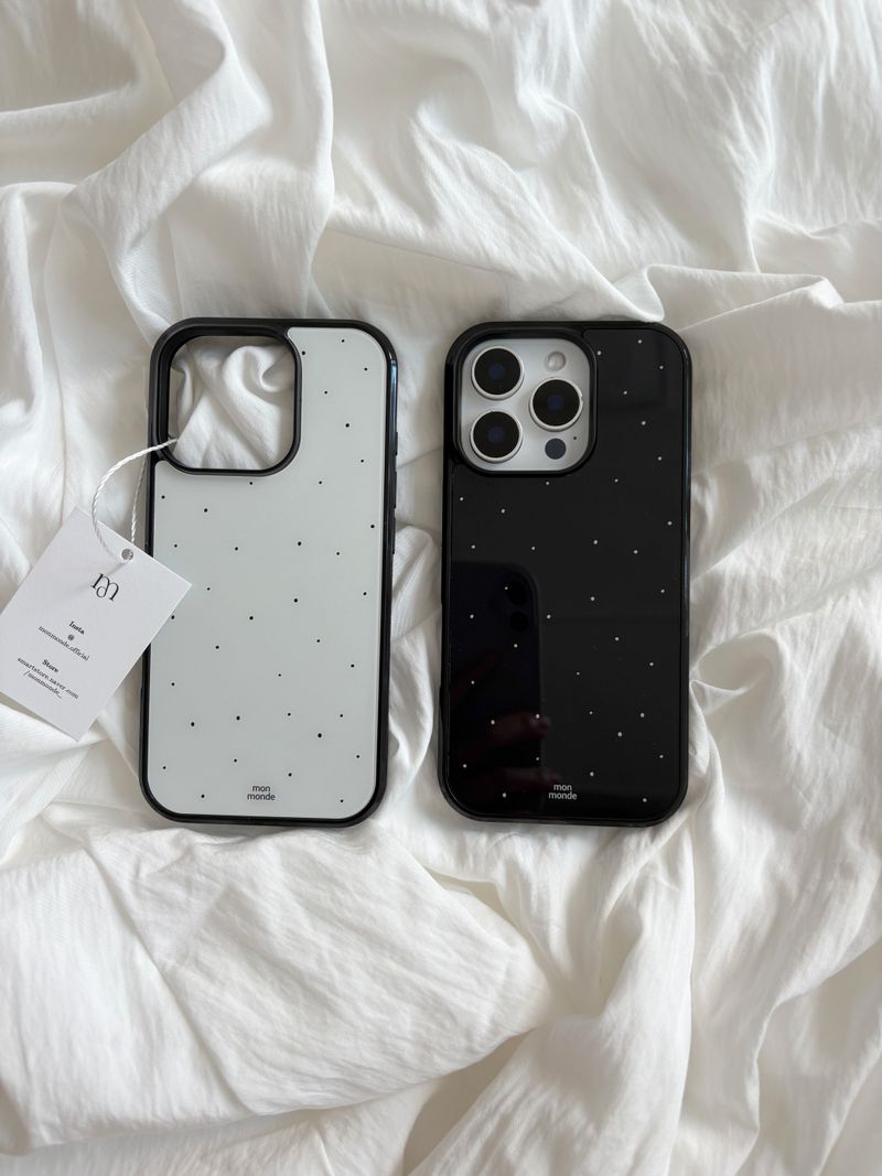 snowing phone case (black) 