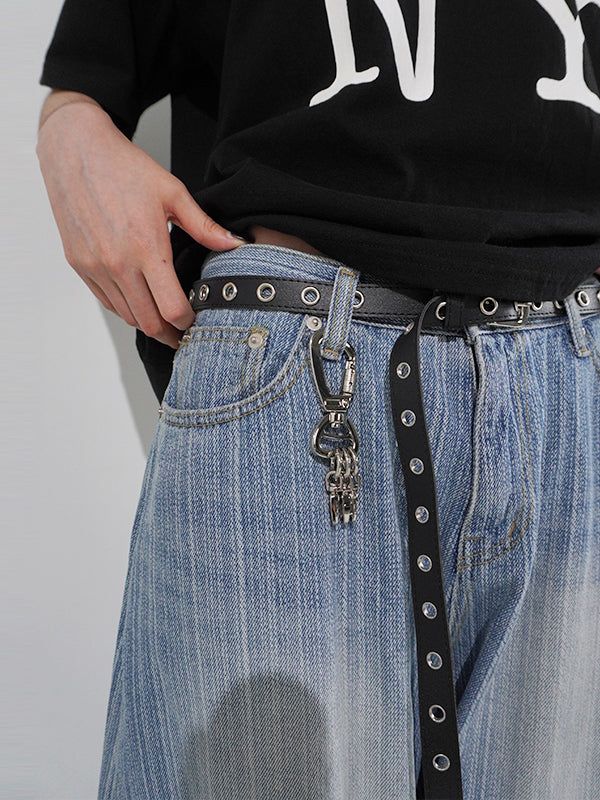 (UNISEX) Longlong Eyelet Belt