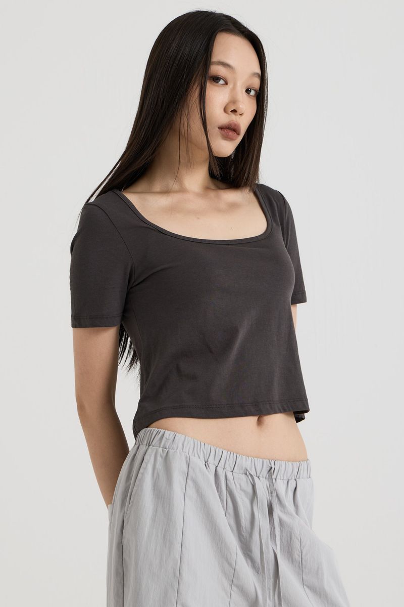 Reversible T-shirt, Charcoal