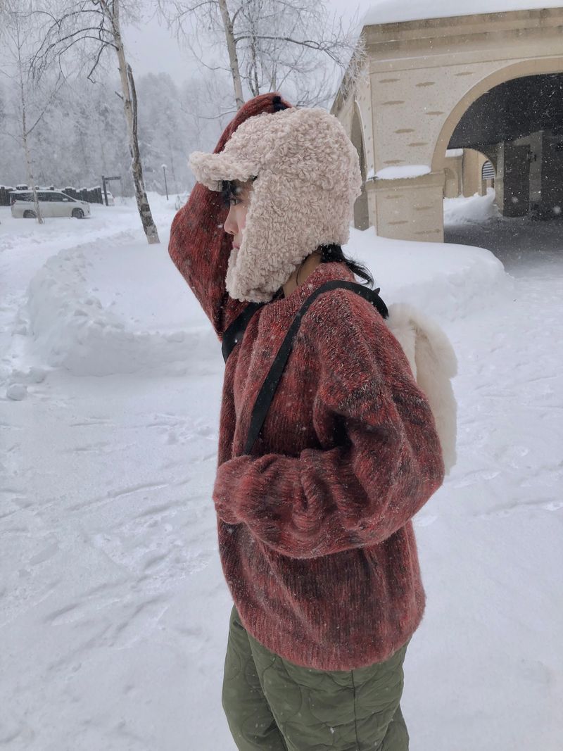 Fable snow melange knit