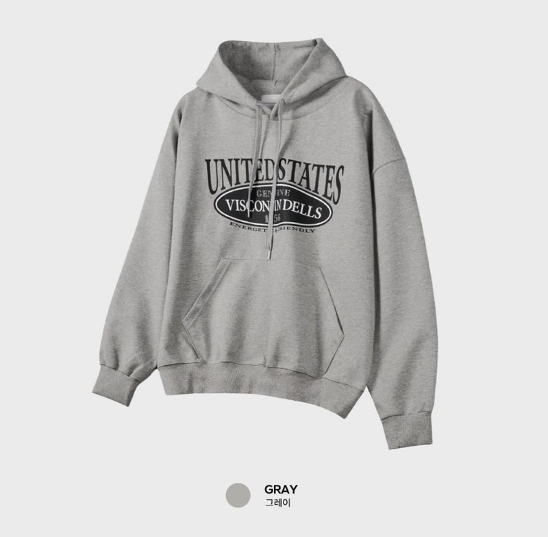 Look Grace United Graphic Oversized Hoodie