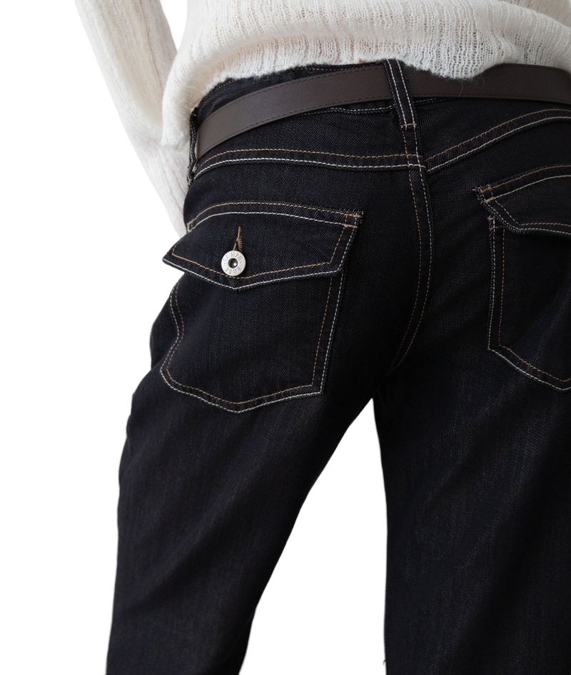 Amin Lyocell Low-Rise Bootcut Denim